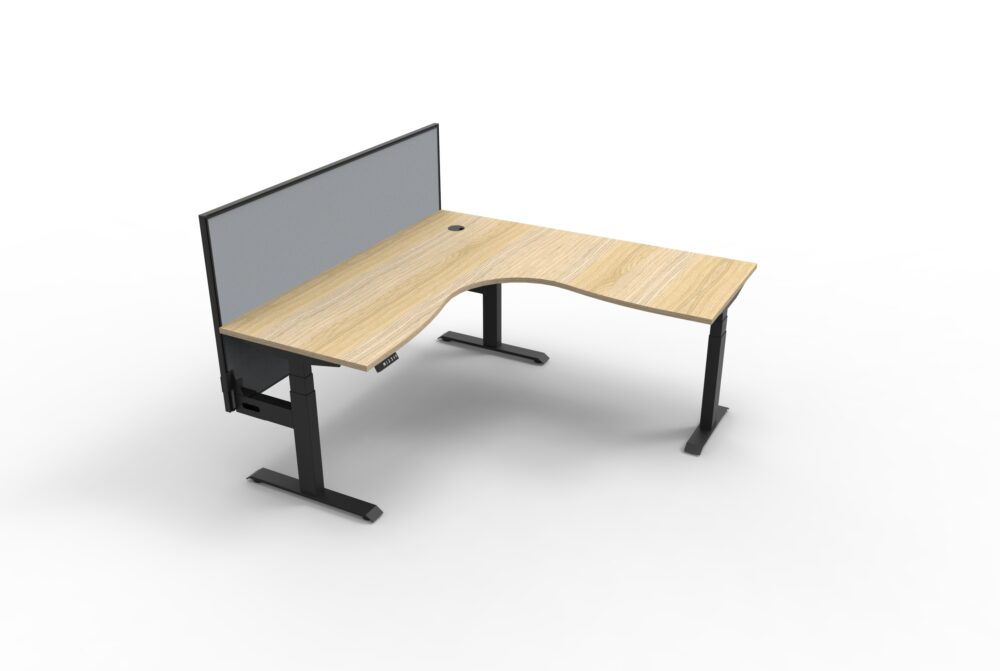 BOOST+ Height Adjustable Corner Workstation with Screen