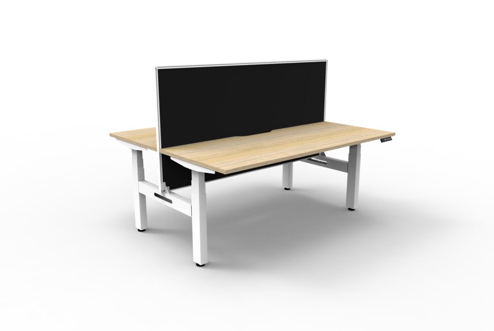 BOOST+ Height Adjustable Back to Back Desk with Screen