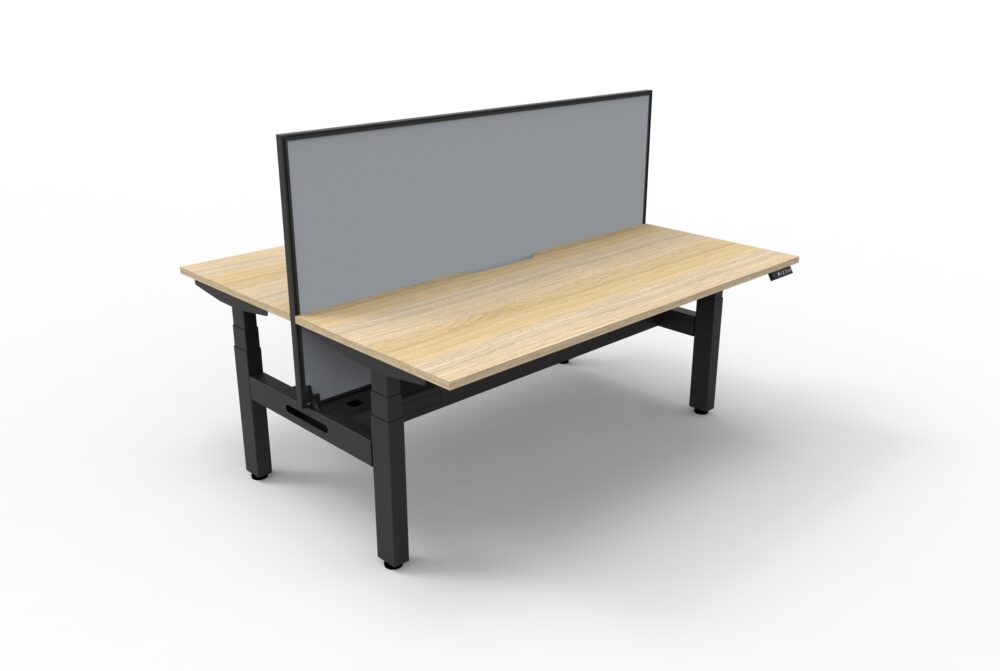 BOOST+ Height Adjustable Back to Back Desk with Screen