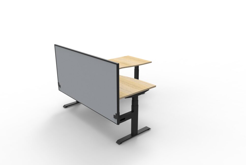 BOOST+ Height Adjustable Corner Workstation with Screen