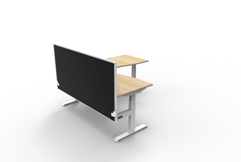 BOOST+ Height Adjustable Corner Workstation with Screen