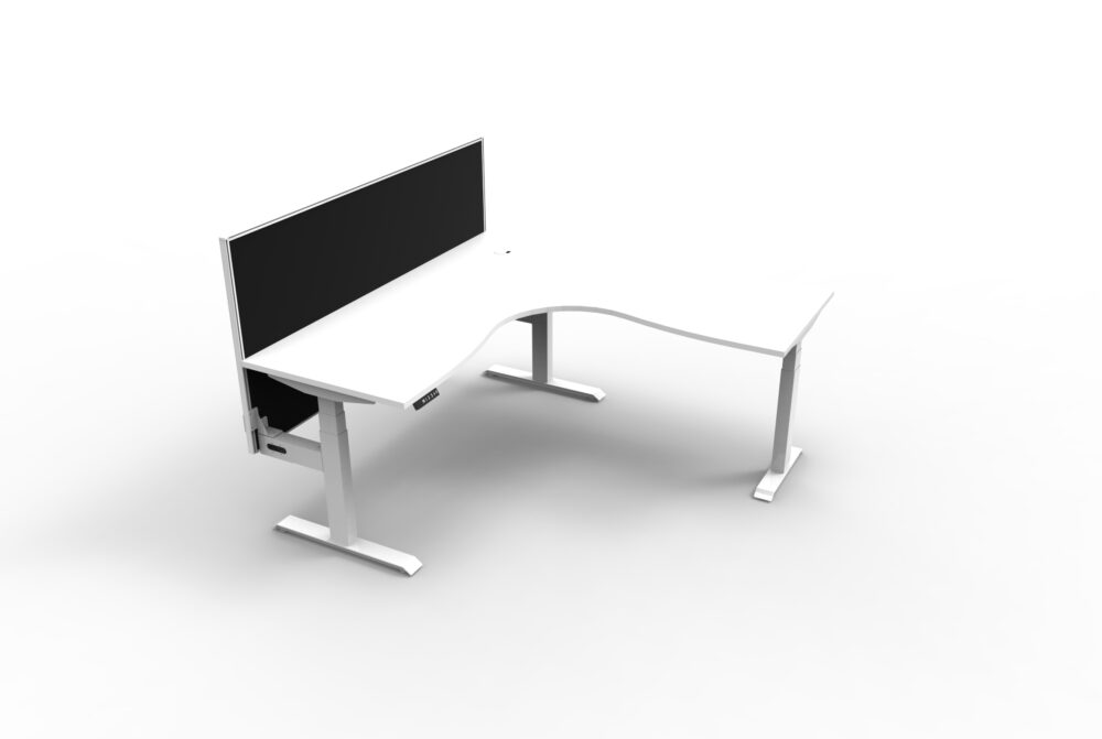 BOOST+ Height Adjustable Corner Workstation with Screen