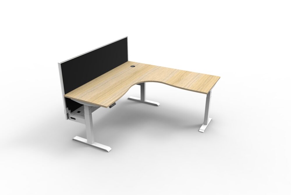 BOOST+ Height Adjustable Corner Workstation with Screen