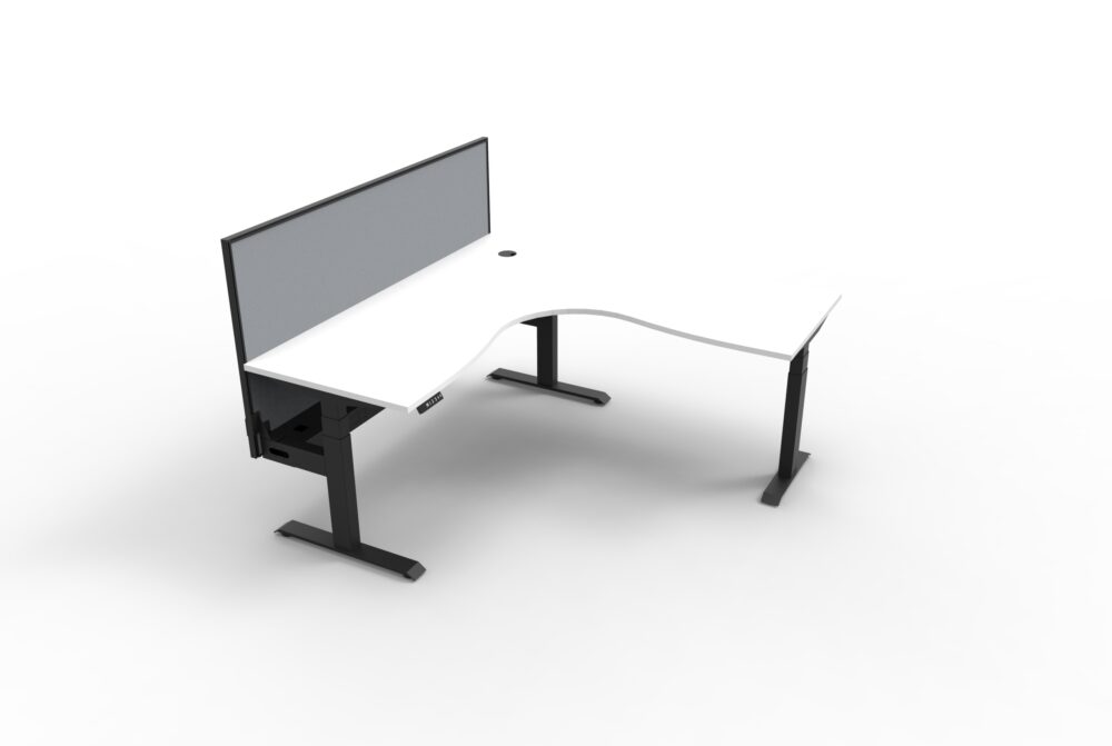 BOOST+ Height Adjustable Corner Workstation with Screen