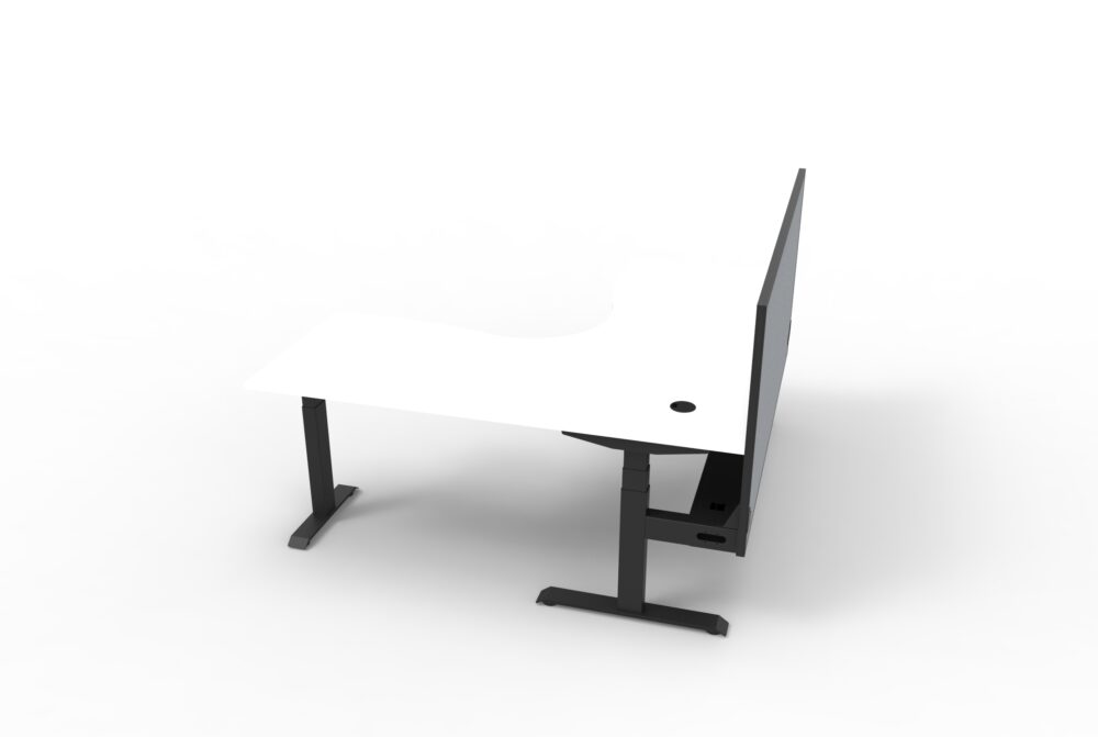 BOOST+ Height Adjustable Corner Workstation with Screen