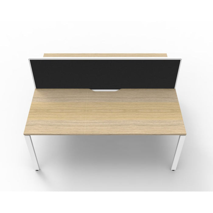 Deluxe Rapid Infinity Double Sided Profile Leg Workstation with Screens