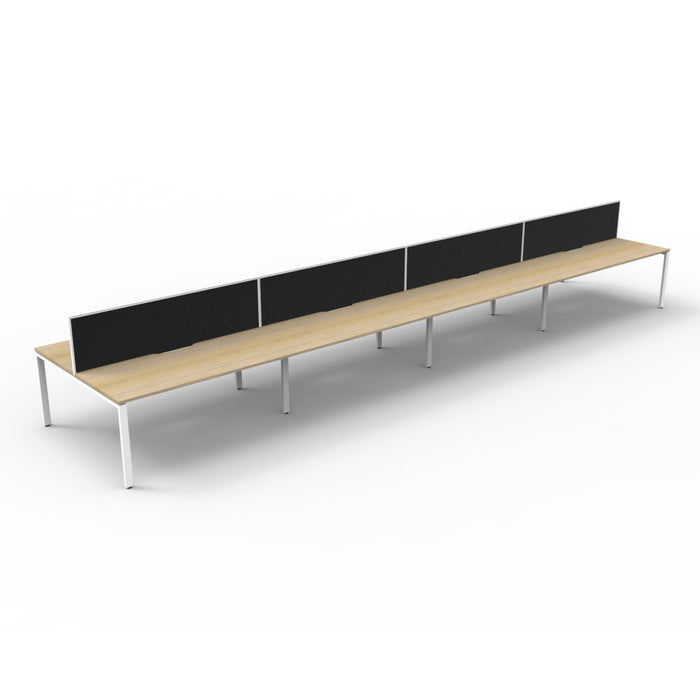 Deluxe Rapid Infinity Double Sided Profile Leg Workstation with Screens