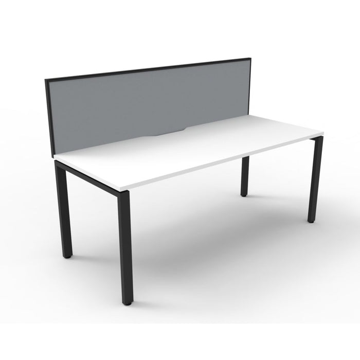 Deluxe Rapid Infinity Single Sided Profile Leg Workstation with Screens