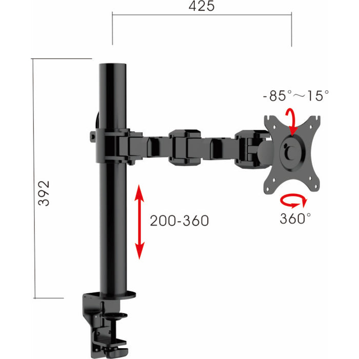 Revolve Single Monitor Arm | Teamwork Office Furniture