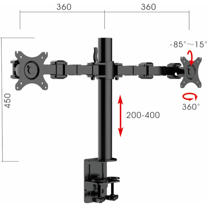 Revolve Dual Monitor Arm | Teamwork Office Furniture