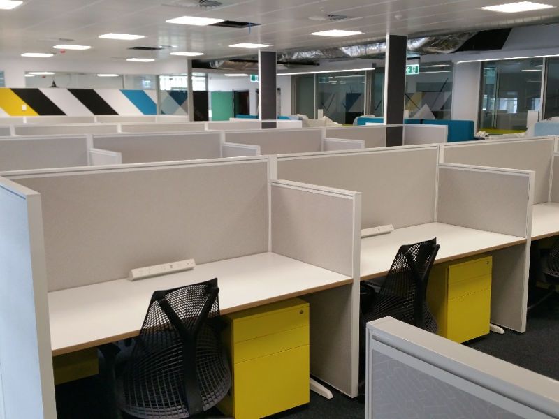 Staxis 50 - Tile Based Stacking Screen System — Teamwork Office Furniture
