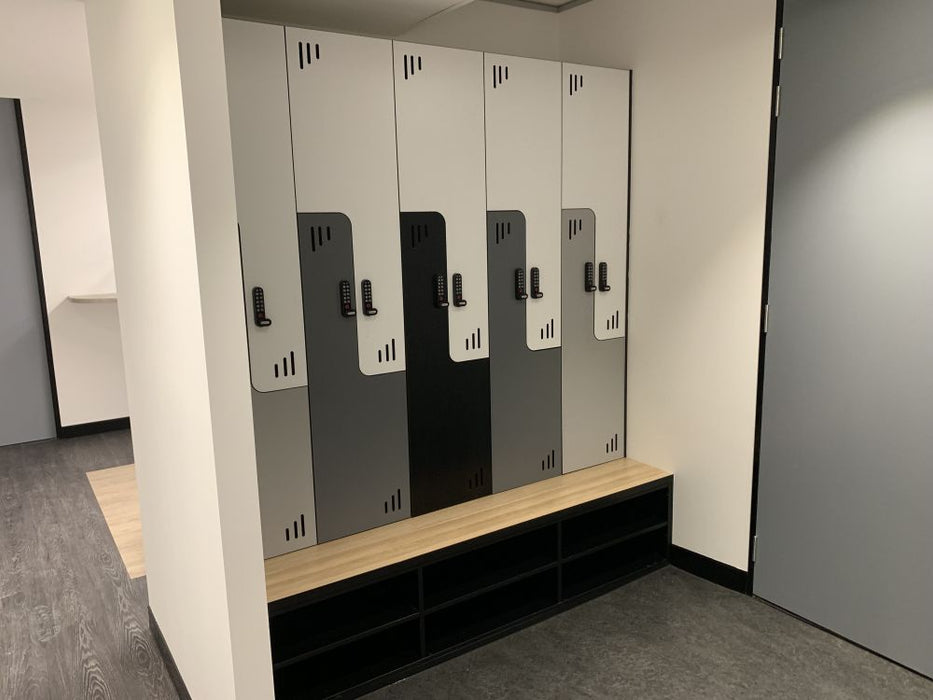 Interlocking Wave Door Lockers