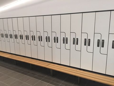 Interlocking Wave Door Lockers