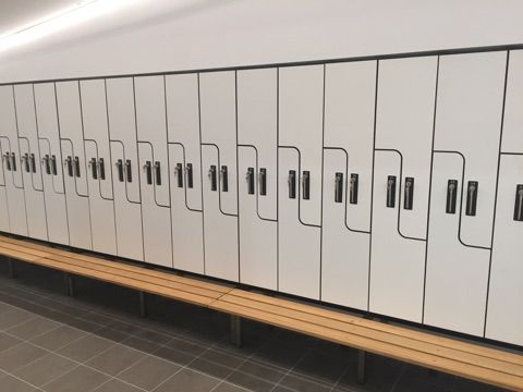 Interlocking Wave Door Lockers