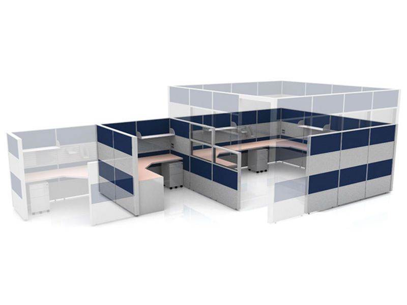 Staxis 75 - Tile Based Stacking Screen System — Teamwork Office Furniture